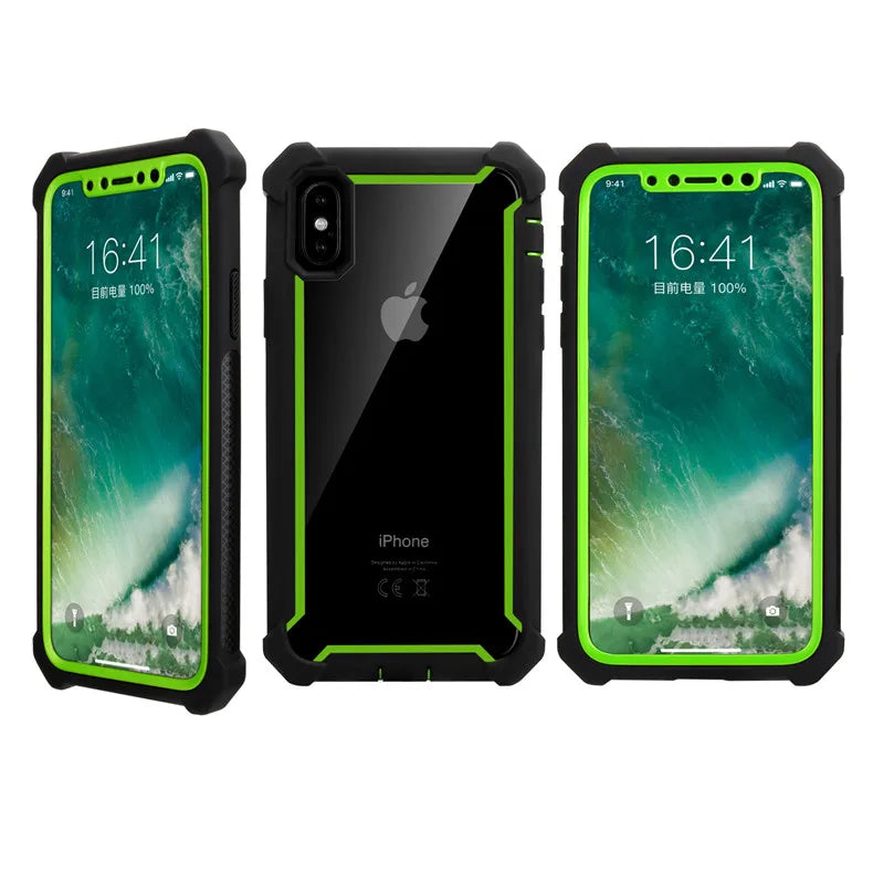 Clear TPU & PC Bumper Case – Shockproof iPhone Cover
