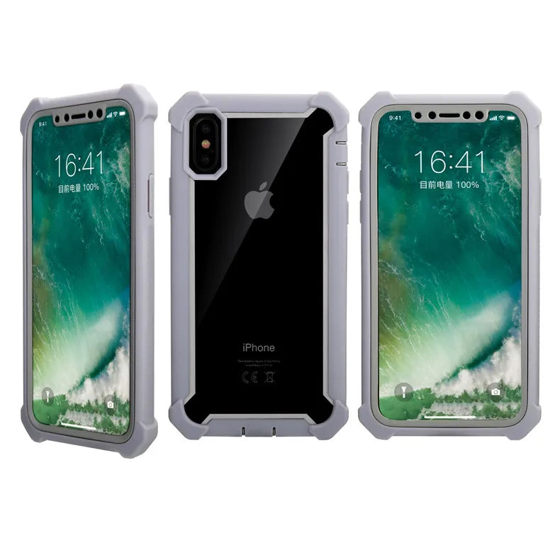 Clear TPU & PC Bumper Case – Shockproof iPhone Cover