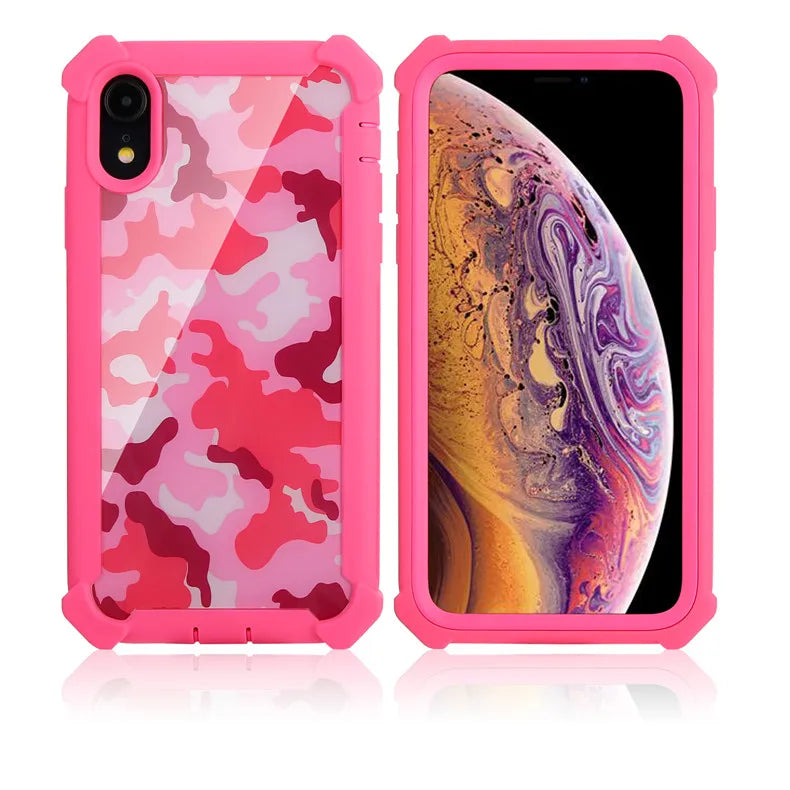 Clear TPU & PC Bumper Case – Shockproof iPhone Cover