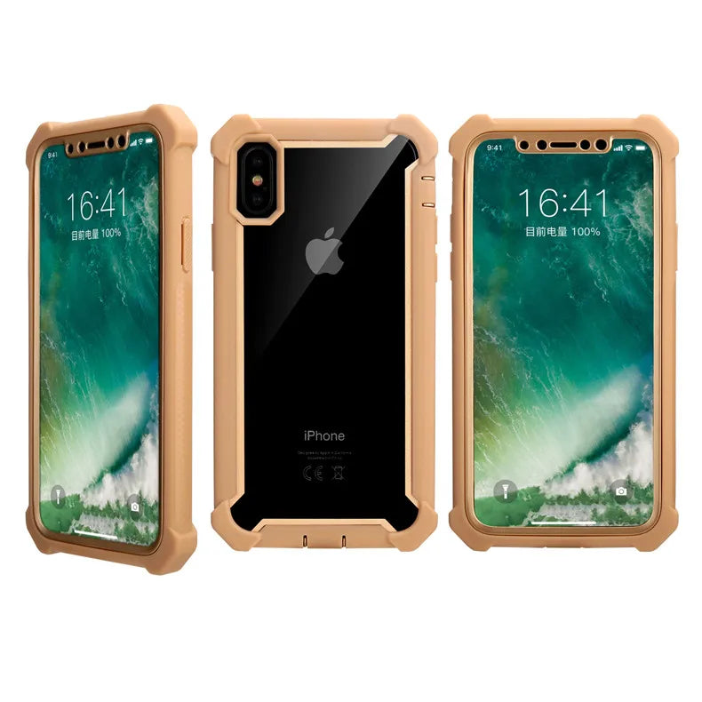 Clear TPU & PC Bumper Case – Shockproof iPhone Cover