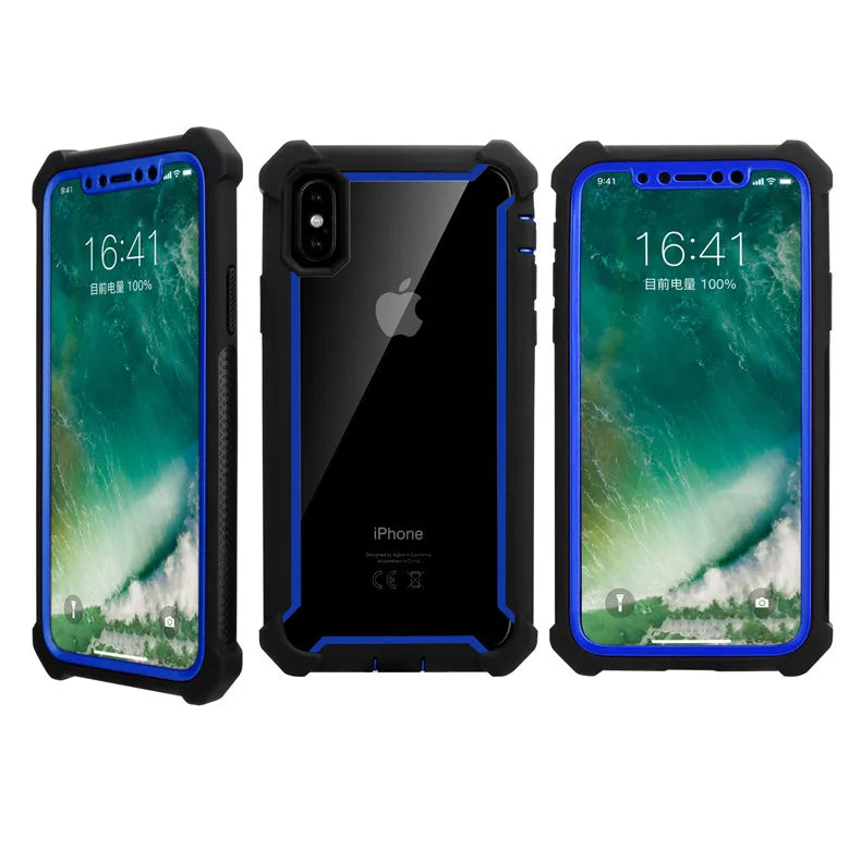 Clear TPU & PC Bumper Case – Shockproof iPhone Cover