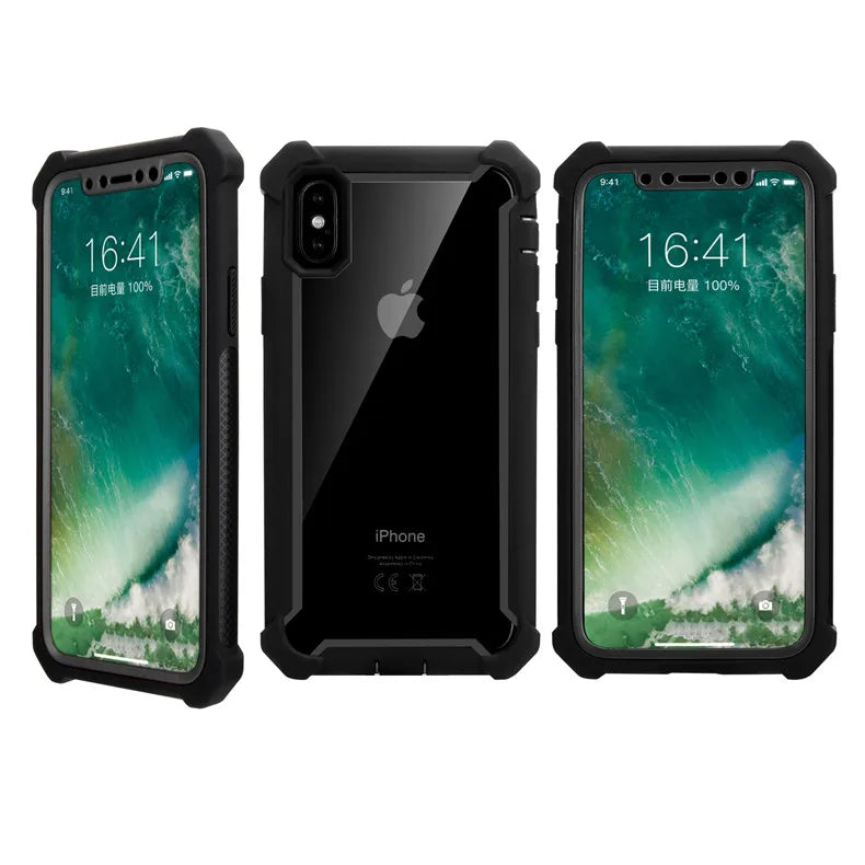 Clear TPU & PC Bumper Case – Shockproof iPhone Cover