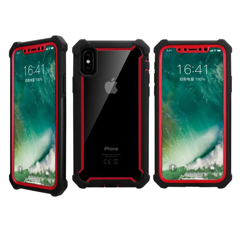 Clear TPU & PC Bumper Case – Shockproof iPhone Cover