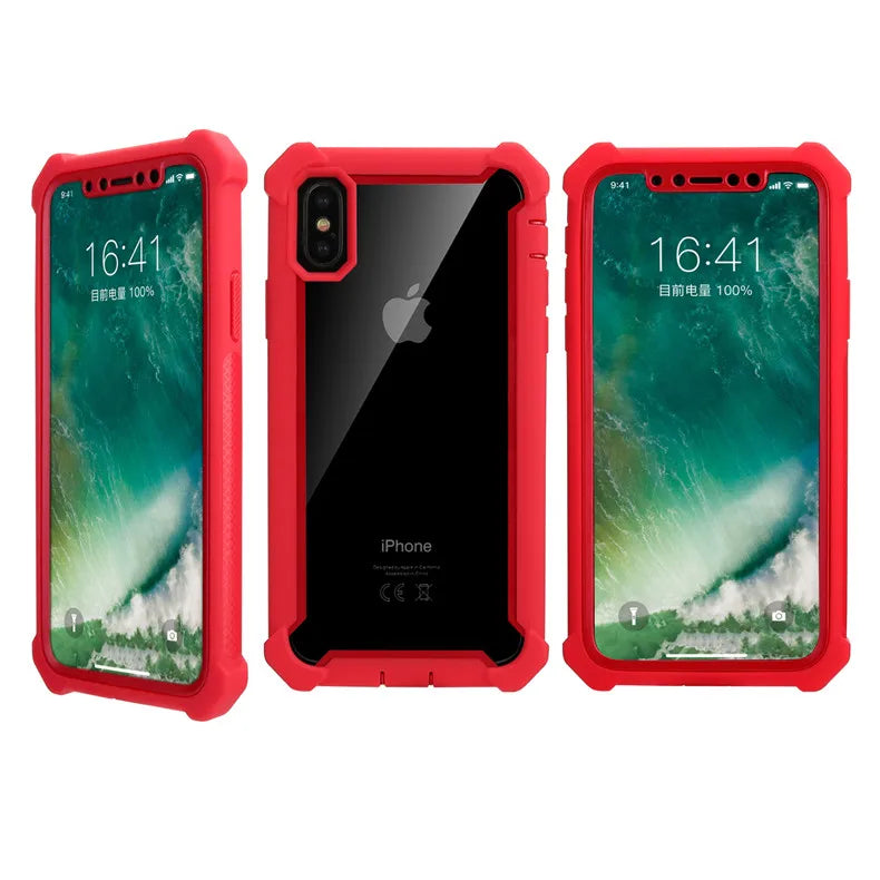 Clear TPU & PC Bumper Case – Shockproof iPhone Cover