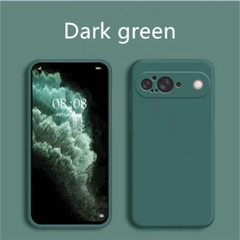 For Google Pixel 9 Case Liquid Silicone Rubber Protector Phone Case Google Pixel 9 Cover TPU Plain Case Pixel 9 Cover