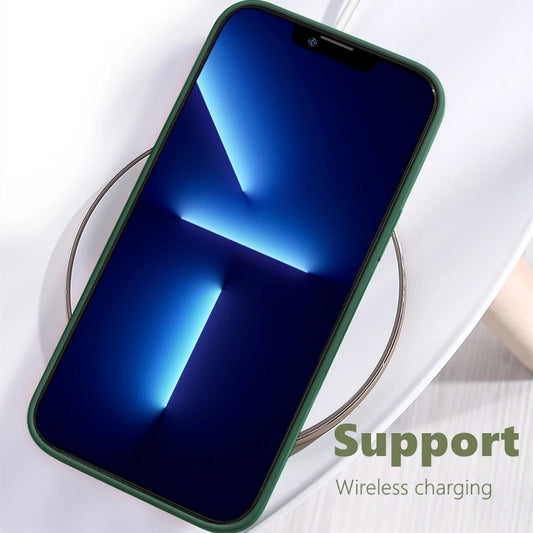 Luxury Liquid Silicone TPU Case for iPhone 16e – Shockproof Full-Coverage Soft Touch Cover