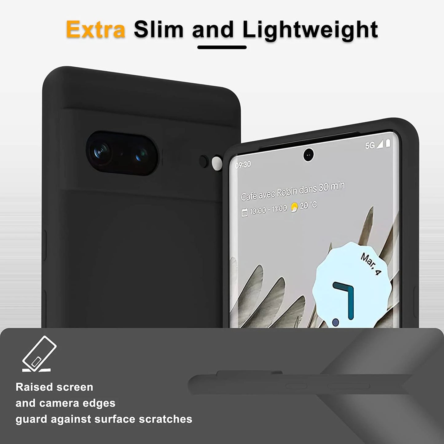 For Google Pixel 7 Shockproof Square Liquid Silicon TPU Phone Case Google Pixel 7/Pixel 8 Pro Protective Camera Lens