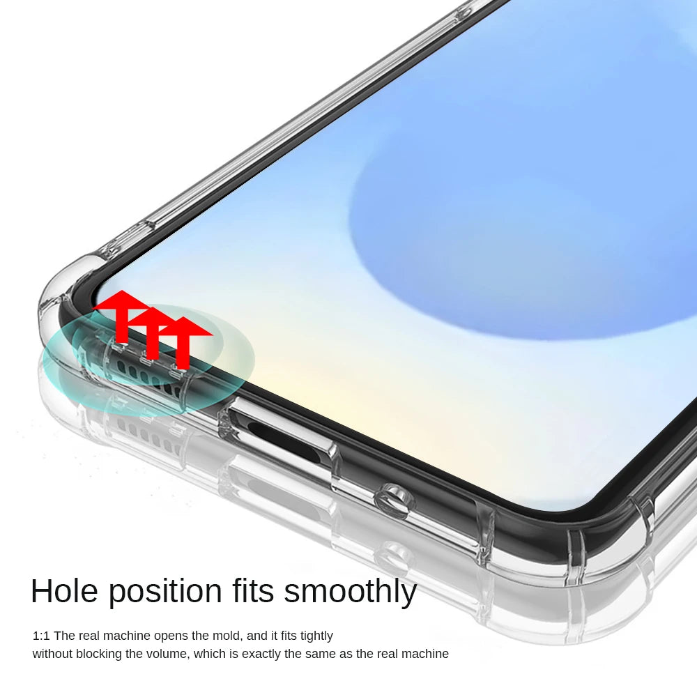 For Samsung Galaxy S25 Case Anti-Yellow Transparent Soft Back Shockproof Cover SamsungS25 Ultra S 25 FE Plus Edge 5G Clear Funda