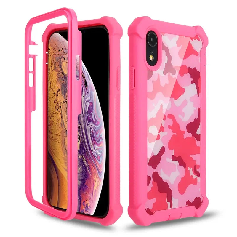 Clear TPU & PC Bumper Case – Shockproof iPhone Cover