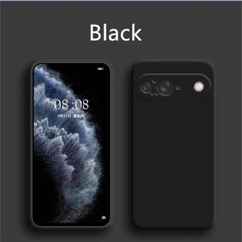 For Google Pixel 9 Case Liquid Silicone Rubber Protector Phone Case Google Pixel 9 Cover TPU Plain Case Pixel 9 Cover