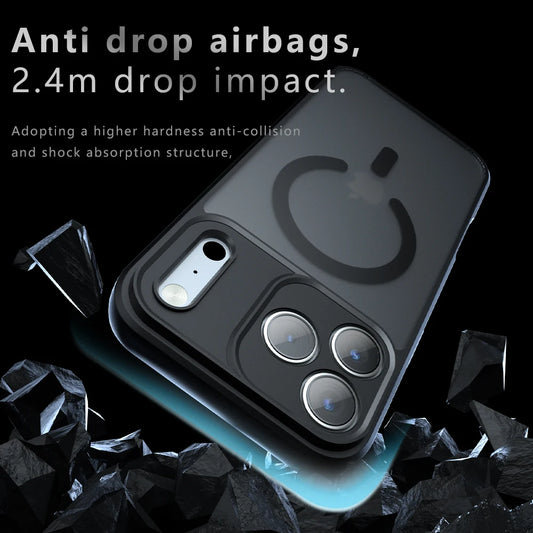 iPhone 17 Pro Max Case – Shockproof Matte Magnetic MagSafe Charging