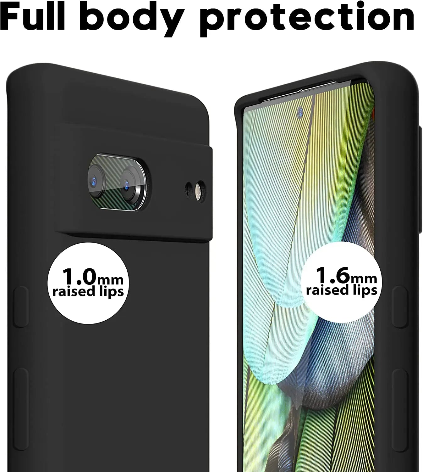 For Google Pixel 7 Shockproof Square Liquid Silicon TPU Phone Case Google Pixel 7/Pixel 8 Pro Protective Camera Lens