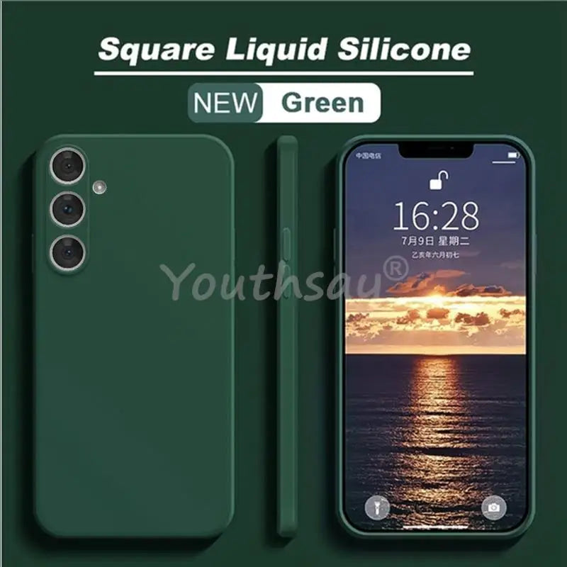 For Samsung Galaxy S25 Case Liquid Silicone Phone Case Samsung S25 Cover Plain Rubber TPU Phone Protector S25 Plus Ultra Cover