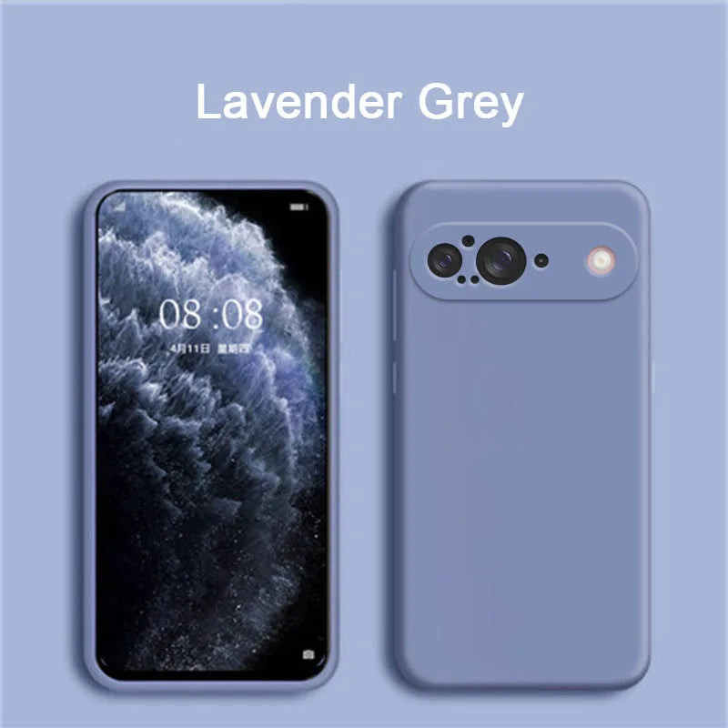 For Google Pixel 9 Case Liquid Silicone Rubber Protector Phone Case Google Pixel 9 Cover TPU Plain Case Pixel 9 Cover