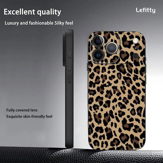 Leopard Print Phone Case For iPhone 16 Pro & 16 Pro Max