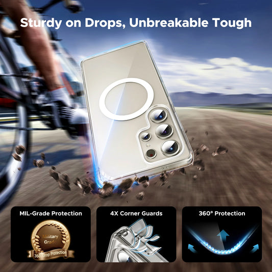 Magnetic Clear Case for Samsung Galaxy S25 Ultra