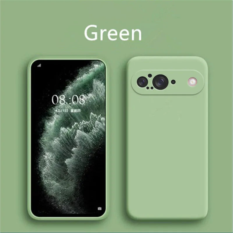 For Google Pixel 9 Case Liquid Silicone Rubber Protector Phone Case Google Pixel 9 Cover TPU Plain Case Pixel 9 Cover