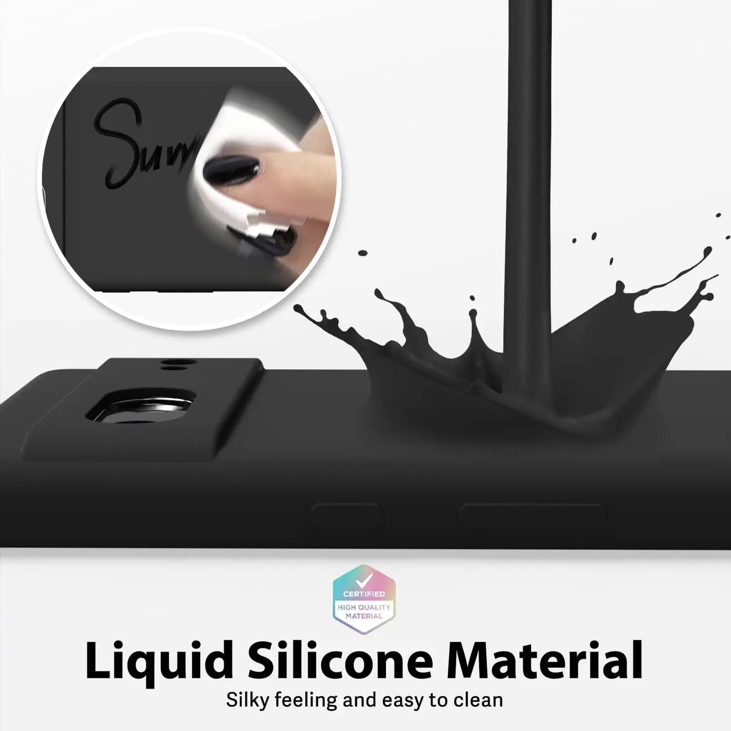 For Google Pixel 7 Shockproof Square Liquid Silicon TPU Phone Case Google Pixel 7/Pixel 8 Pro Protective Camera Lens