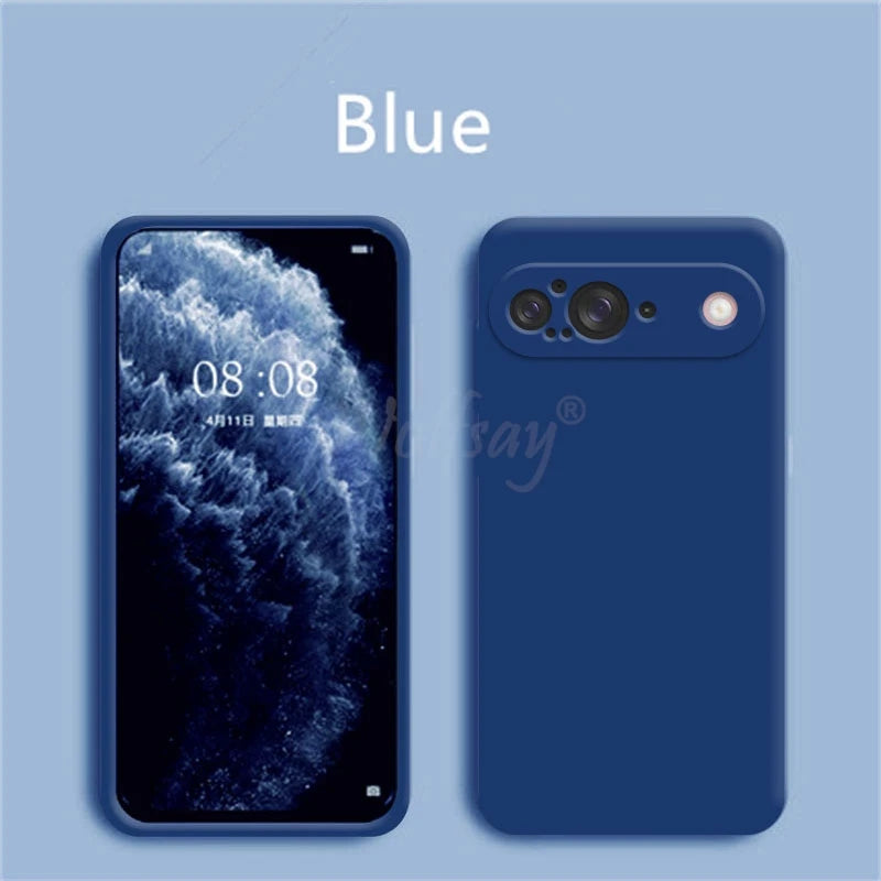 For Google Pixel 9 Case Liquid Silicone Rubber Protector Phone Case Google Pixel 9 Cover TPU Plain Case Pixel 9 Cover