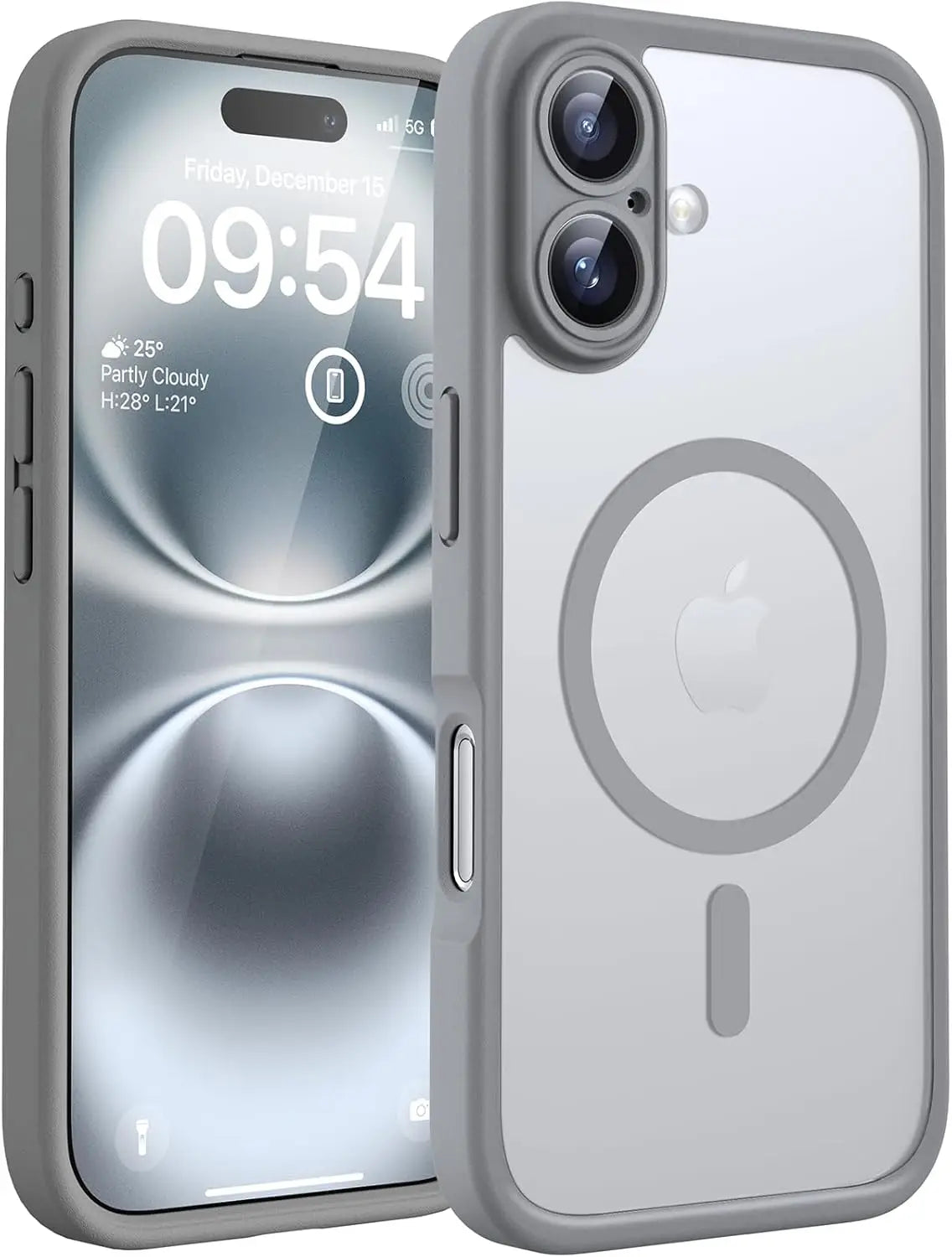Translucent Magnetic Matte Phone Case for iPhone 16 Plus Pro Max Compatible with Magsafe