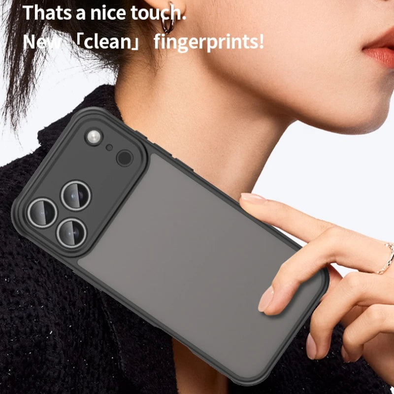 Premium Matte Clear Skin Feel Phone Case for iPhone 17 Air Pro Max Solid Color Camera Protective Cover