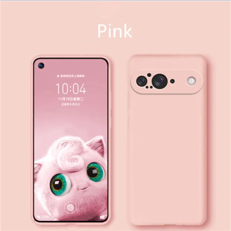 For Google Pixel 9 Case Liquid Silicone Rubber Protector Phone Case Google Pixel 9 Cover TPU Plain Case Pixel 9 Cover