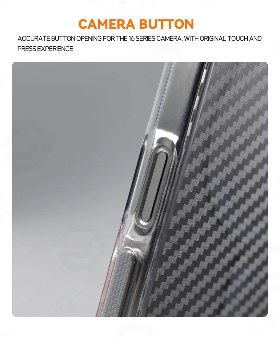 Non-Slip Carbon Fiber MagSafe Case for iPhone – Sleek Armor Protection