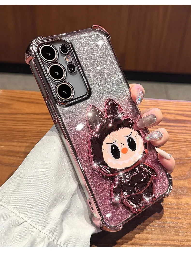 Glitter Mirror Silicone Case for Samsung Galaxy S25 Ultra