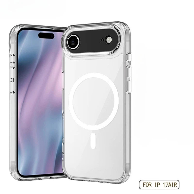 iPhone 17 Series MagSafe Clear Acrylic Case – Slim & Magnetic
