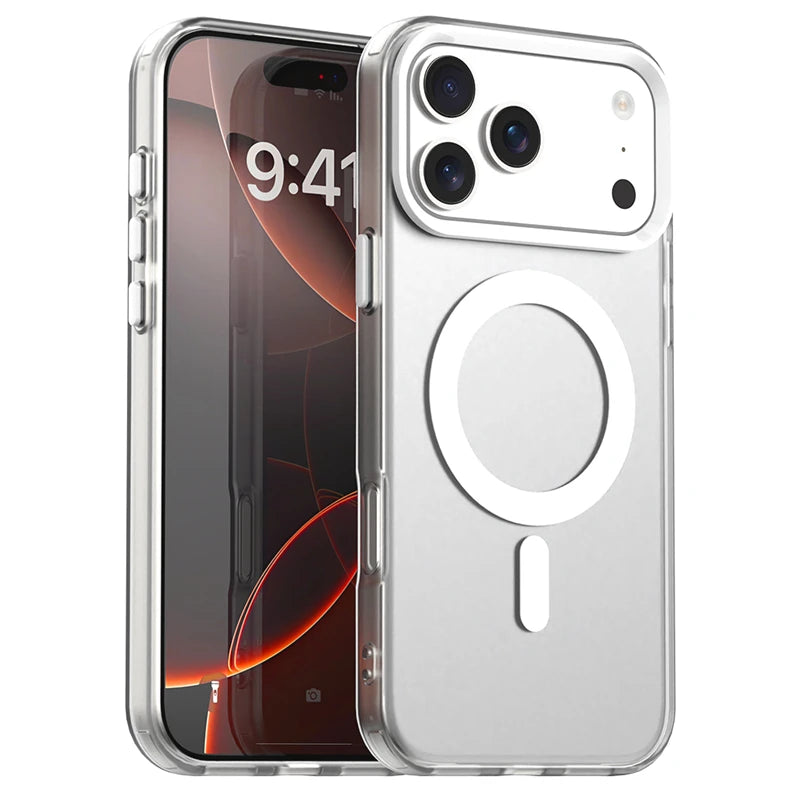 Translucent Magnetic Case for iPhone 17 with Wireless Charging