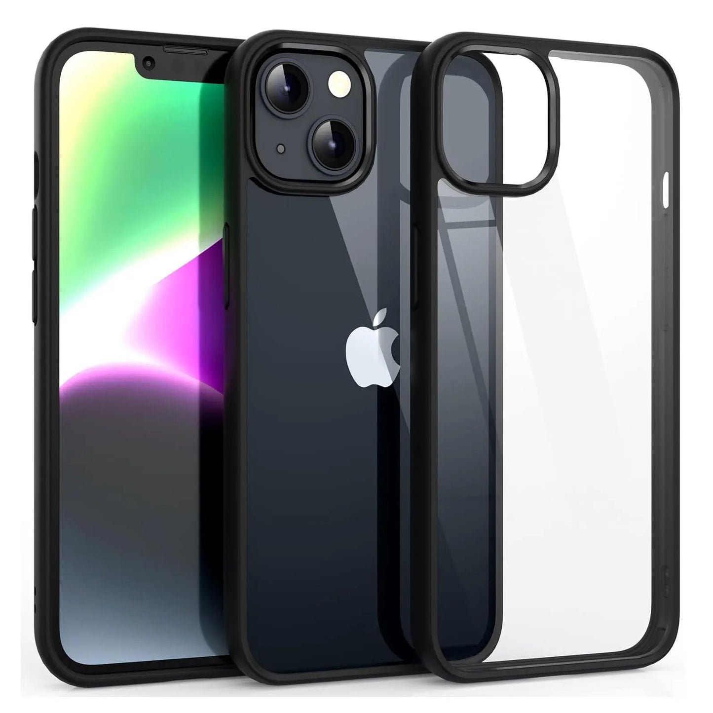 Luxury Soft Transparent Case For iPhone 16 15 14 13 Pro Max Mini Plus Candy Shockproof Bumper Cover Case