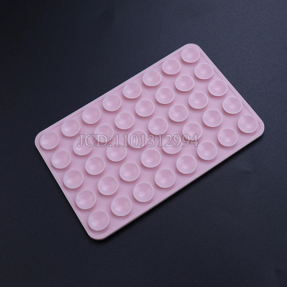 Suction Phone Case Double-Sided Mount, Silicone Sticky Phone Stand for iPhone & Android, Hands-Free Selfies, Strong Grip Holder