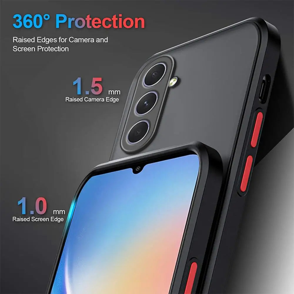 For Samsung Galaxy S25 Case Samsung Galaxy S20 S21 S22 S23 S24 fe S25 Plus 25 Ultra 5G Cover Matte Armor Shockproof Case