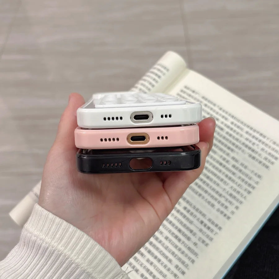 Candy Bumper Phone Case For iPhone 16 15 14 13 12 11 Pro Max XR X XS 8 Plus 16E 3D Suction Cup Airbag Clear Shockproof Cover
