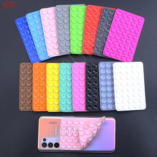 Suction Phone Case Double-Sided Mount, Silicone Sticky Phone Stand for iPhone & Android, Hands-Free Selfies, Strong Grip Holder