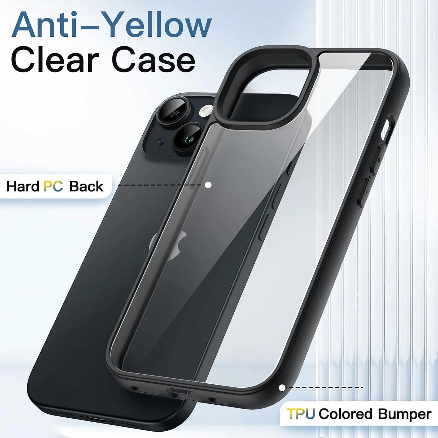 Luxury Soft Transparent Case For iPhone 16 15 14 13 Pro Max Mini Plus Candy Shockproof Bumper Cover Case