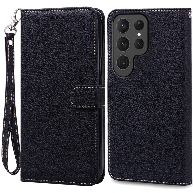 S25/S25+/S25 Ultra Case For Samsung Galaxy S25 Case Wallet Leather Flip Cover For Samsung Galaxy S25 Ultra Case S25 Plus Fundas