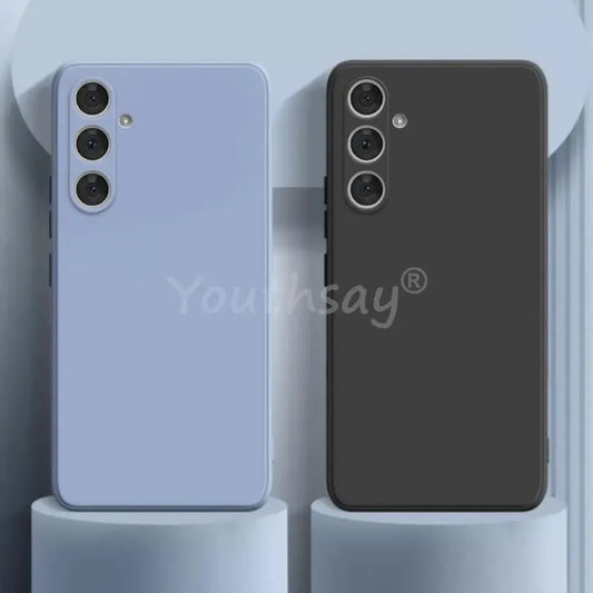 For Samsung Galaxy S25 Case Liquid Silicone Phone Case Samsung S25 Cover Plain Rubber TPU Phone Protector S25 Plus Ultra Cover