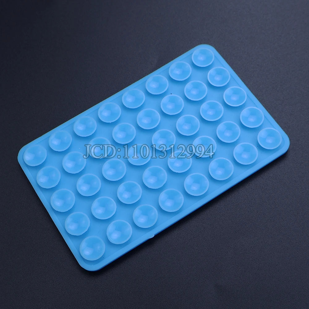 Suction Phone Case Double-Sided Mount, Silicone Sticky Phone Stand for iPhone & Android, Hands-Free Selfies, Strong Grip Holder