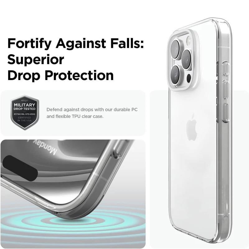 Ultra Thin Clear Silicone Case for iPhone 16E 16 15 14 Plus 13 12 Mini 11 Pro Max Shockproof Transparent Soft TPU Back Cover