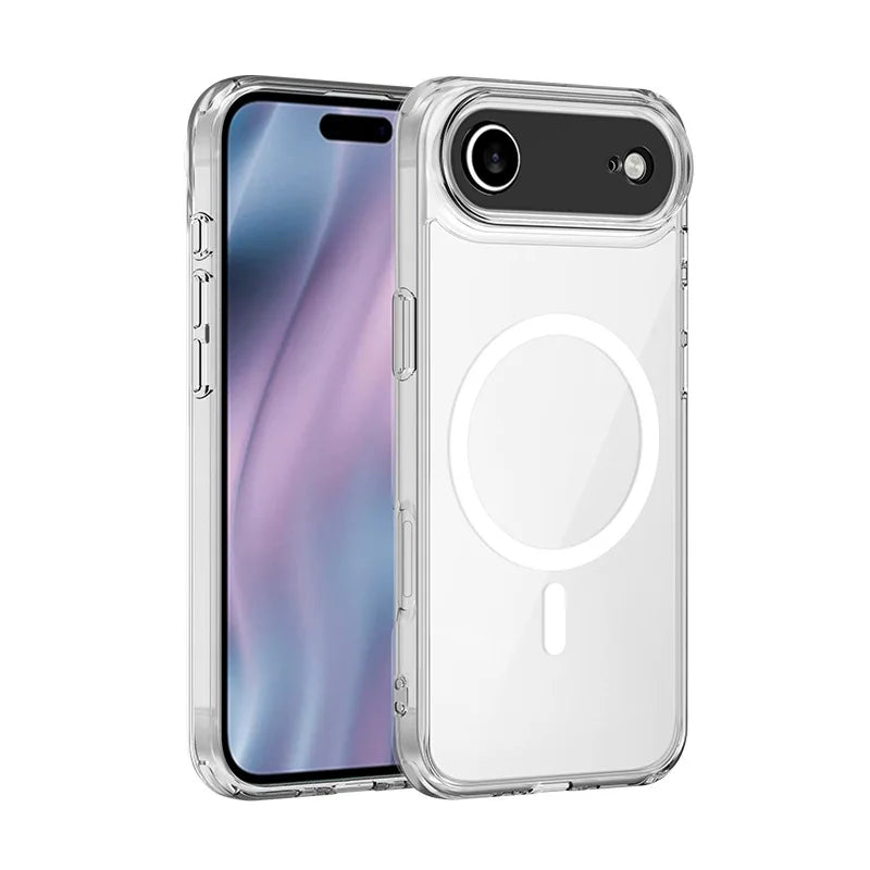 iPhone 17 Series MagSafe Clear Acrylic Case – Slim & Magnetic