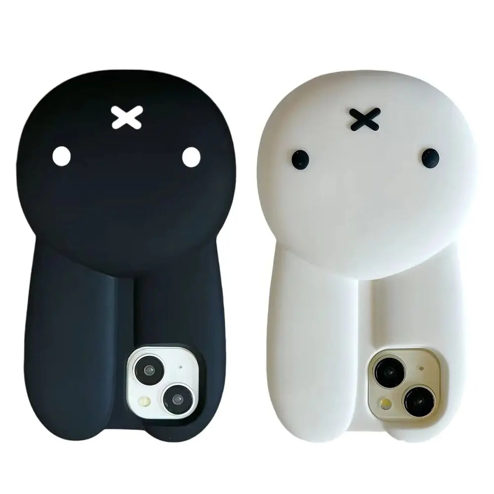 Miffy Kawaii Silicone Phone Case for iPhone – Soft Anti-Drop Full Cover