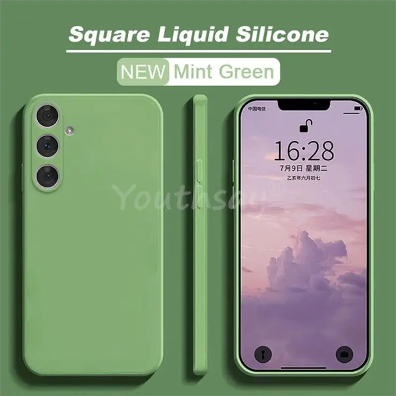 For Samsung Galaxy S25 Case Liquid Silicone Phone Case Samsung S25 Cover Plain Rubber TPU Phone Protector S25 Plus Ultra Cover