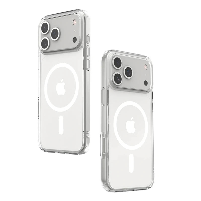 Shockproof  Magsafe Clear Magnetic Wireless Charge Case For iPhone 17 Air 17 Pro Max Hybrid Hard Acrylic Back Cover Bumper