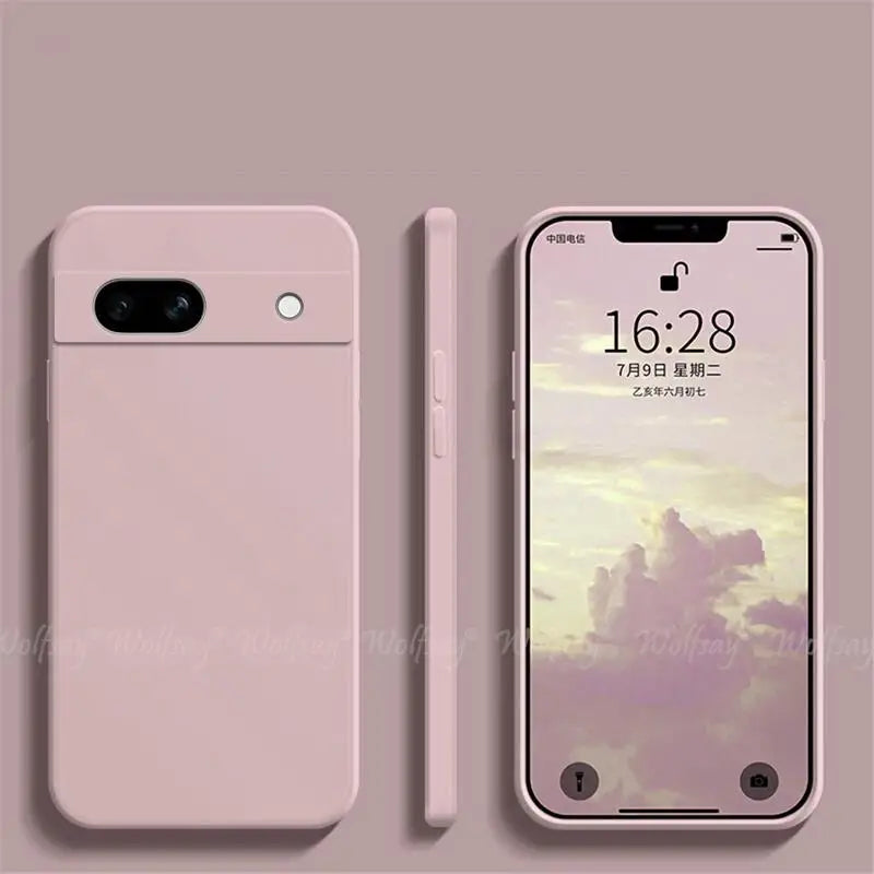 For Google Pixel 7A Case Liquid Silicone Rubber Protector Phone Case Google Pixel 8A 8 Pro 7A 7 6A 6 Pro Cover TPU Pixel 7A Case