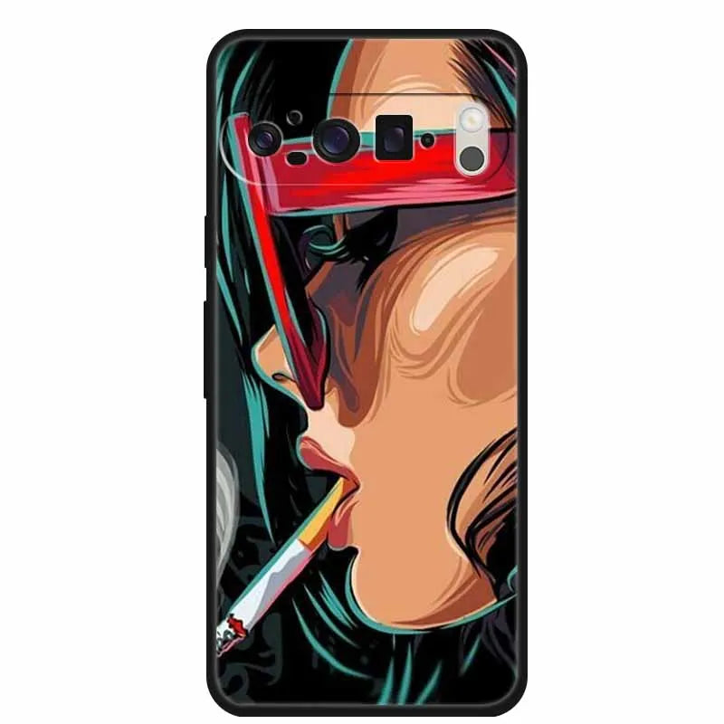 Silicone TPU Soft Protector Designer Phone Case for Google Pixel 9