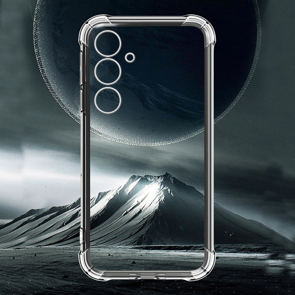 For Samsung Galaxy S25 Case Anti-Yellow Transparent Soft Back Shockproof Cover SamsungS25 Ultra S 25 FE Plus Edge 5G Clear Funda