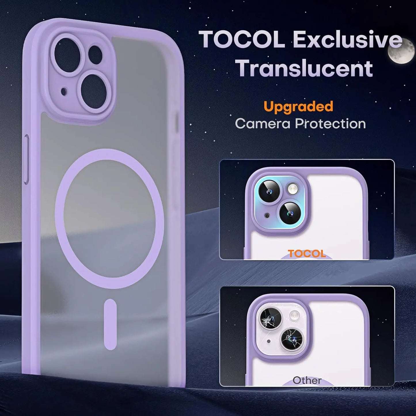 Translucent Magnetic Matte Phone Case for iPhone 16 Plus Pro Max Compatible with Magsafe