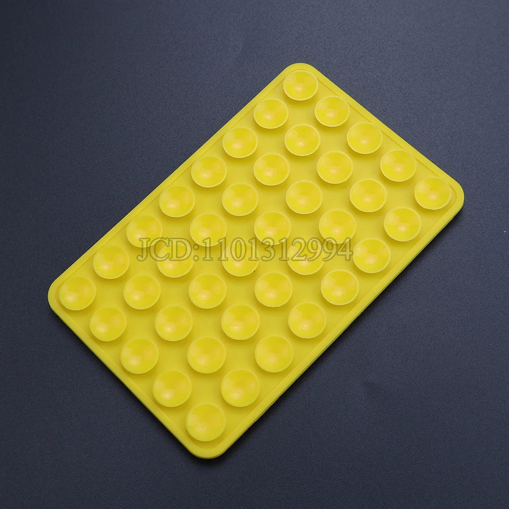 Suction Phone Case Double-Sided Mount, Silicone Sticky Phone Stand for iPhone & Android, Hands-Free Selfies, Strong Grip Holder