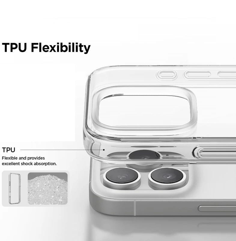 Ultra Thin Clear Silicone Case for iPhone 16E 16 15 14 Plus 13 12 Mini 11 Pro Max Shockproof Transparent Soft TPU Back Cover
